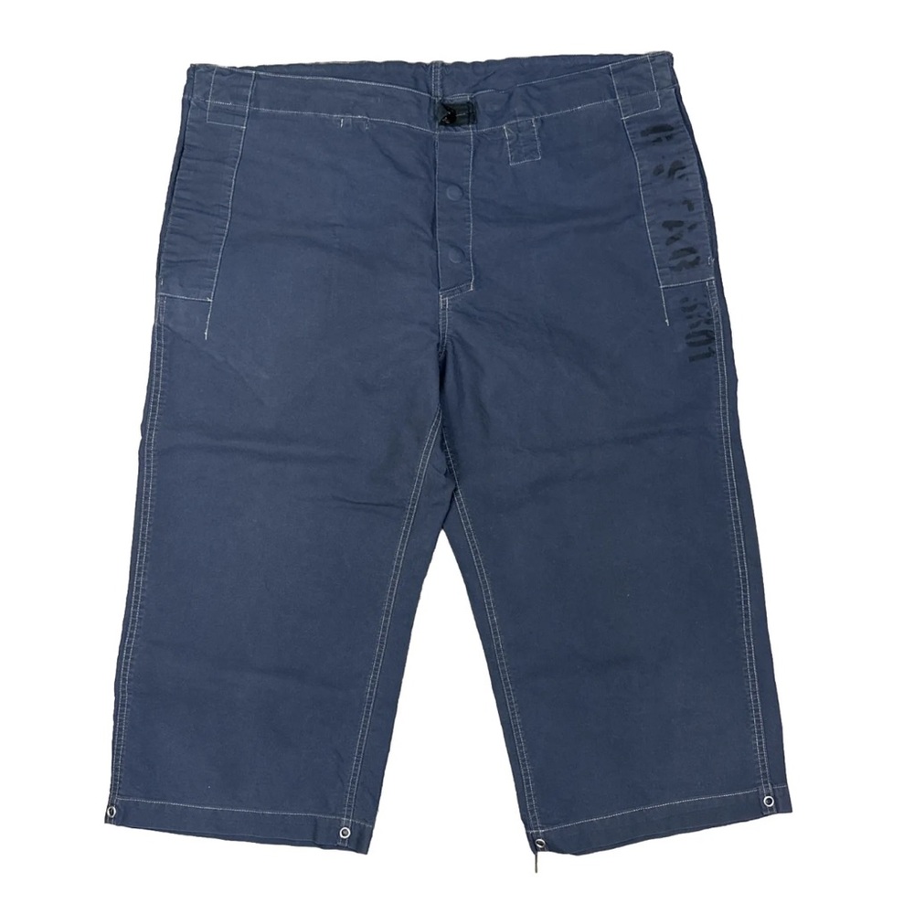 G-Star Salinas Solid Pant Surfer 3/4 Capri Pants Shorts Blue Y2K Men’s Size XXL